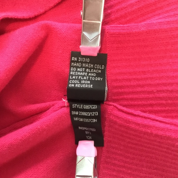 I.N. Studio Ladies Open Crop Cardigan Pink Size 10 - Picture 5 of 5